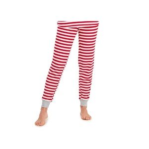 allbrand365 designer Womens Striped Waffle-Knit Pajamas,Red Stripe,Large